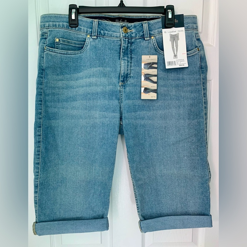 Rafaella Weekend Skimmer Jeans Shorts